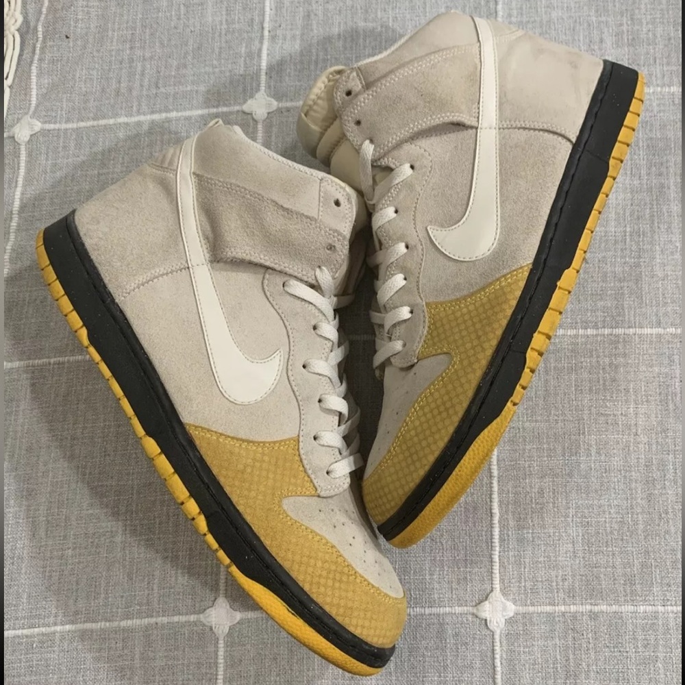 Nike Dunk High Sail Varsity Maze Yellow Black